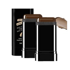 2-in-1 Hair Color Stick & Comb Long-Lasting Waterproof Color Sweat-Proof Quick Root Touch-Up Co, BROWNISH BLACK
