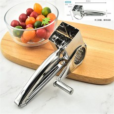 精選不鏽鋼手搖芝士刨絲器 核桃堅果仁研磨器 烘焙用具, 1個, 芝士奶酪刨