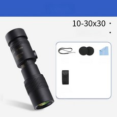 하우즐 단망경 휴대용 HD 배율 망원경 스마트폰, 10-30x30
