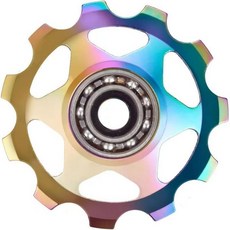 비브랜드 뒷변속기 조키휠 풀리 11T 13T 알루미늄 실드 베어링 시마노 스램 호환, 다채로운（13T）