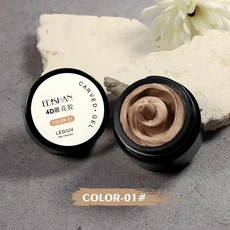 네일 조각 접착제 4D 입체 모양 릴리프 광선 요법 매니큐어 UV 모델링 클레이 스페셜, 09 01