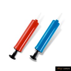 珠友 BI-03080 打氣筒(附球針)/手握式打氣筒/充氣筒/氣球汽球打氣/派對佈置/手動充氣/球類打氣好好逛文具小舖, 01紅, 1個