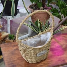 무담스토어 왕골바구니 28x14x38cm 꽃바구니 과일바구니