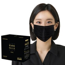 엠피가드 국산원자재 블랙마스크 대형, 50개입, 2개, 블랙