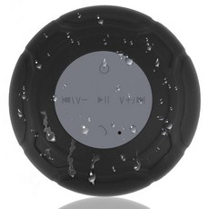 블루투스 스피커 거실 휴대용 캠핑 샤워 방수 무선 미니 작고 귀여운 욕실 흡입 컵 마이크가 내장된 핸즈프리 스피커폰 4시간의 재생 시간 보라색, Black