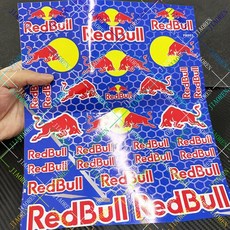 레드불 오토바이 스티커 탱크 로고 헬멧 엠블럼 데칼 비닐, B1026-1