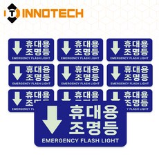 휴대용조명등A 위치표시 야광 스티커 S159-13~15(10개 2SET), 청색 S159-13, 20개