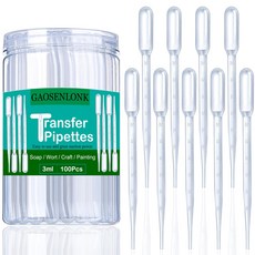 G2PLUS 100PCS 3ml 일회용 플라스틱 피펫 과학 실험실용 에센셜 오일 등급 이송 실험용 메이크업 도구