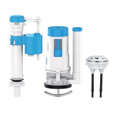 曼德旺 伸縮背壓式馬桶進水器/進水閥 (可調高低), 馬桶進水器套組(超取限4組), 白色和藍色