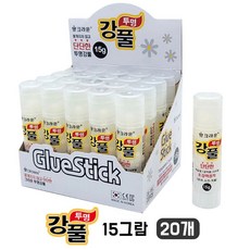 크라운 투명강풀 국산 고체풀, 20개, 15g