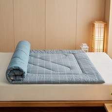 두꺼운 목화요 바닥토퍼 급 침대요 목화솜요 양털 겨울 접이식 돌침대토퍼 푹신한 매트 차박, 120x200cm(2.25kg), 5 옵션 이미지 참고