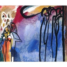 Wassily Kandky의 즉흥 연주 19 캔버스에 수제 유화 추상 현대 호환 벽 예술 방 장식, 02 60x70cm