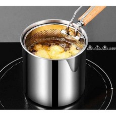 미니튀김기 튀김기계 미니 소형 캠핑 가정용 1인용, 두꺼운 튀김기 (푸드 클립 포함)