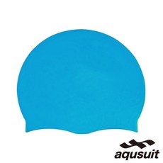 국내생산 베이직 심플 실리콘수모 성인남녀공용 수영모자, 스카이, 1개