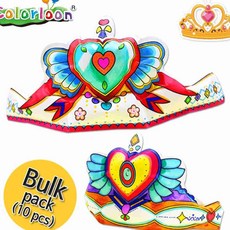 어린이 10개입 파티 왕관 세트 어린이행사