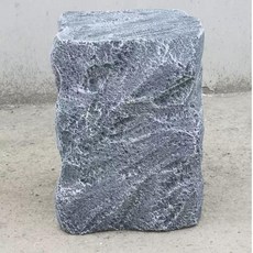 조경 인테리어 테라스 장식용 돌벤치 인조 블루스톤-높이30cm, FREE