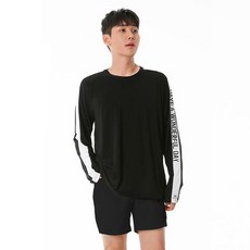 BUCK703 男款長袖印花泳衣+短褲