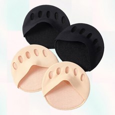 보호 쿠션 덧신 안벗겨지는 발바닥 발가락 양말 여성, 베이지