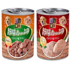 元氣家族 雞肉狗罐頭, 400g, 6個, 角切罐