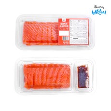 바른씨 노르웨이 숙성생연어 슬라이스 200g(몸뱃살), 200g, 1개