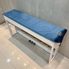 baja 鋼琴防塵罩, 1個, 質感素面藍, 質感素面藍