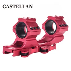 25.4/30mm 개스킷이 있는 새로운 시력 튜브 클램프 연결된 퀵 릴리스 브래킷 알루미늄 합금 시력 확장 통합, 01 KD3002B-RED
