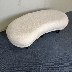 벤치형쇼파 등받이 현관 쇼파 긴소파 현관벤치 없는 화이트 매장 거실평상, 160x45x40 화이트 양가죽