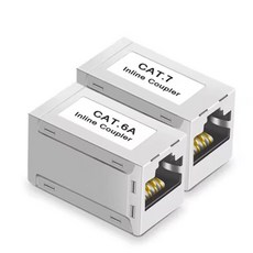 CAT 네트워크 RJ45 이더넷 듀얼 커플러 커넥터 케이블 플러그 스트레이트 조이너 익스텐더, CAT7 10 pcs