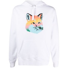 메종키츠네 폭스 프린트 후디