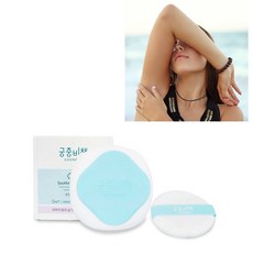 성인 땀띠 파우더 겨땀 팩트 진땀 땀많은 체질 엉덩이 등 손발에 땀 얼굴땀 배한증 머리, 1개, 25g