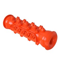 磨牙棒狗牙刷漏食球狗狗玩具, 紅色, 1個