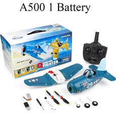 WLtoys XK A220 4 채널 6G 3D 모델 스턴트 비행기 6 축 안정성 원격 제어 전기 RC 항공기 용 장난감, 07 A500 1 Battery, 한개옵션1