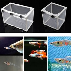 함정 절연체 물고기 육종 Guppy 거즈 수족관 상자 사육 탱크, 1) as shown - S