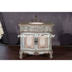 歐式浴櫃全實木訂做產品，客製化浴室收納櫃，多種款式顏色可選，提升浴室質感, 1個