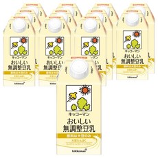 KIKKOMAN 龜甲萬 豆漿 美味豆漿 不甜型 附蓋, 12個, 500ml
