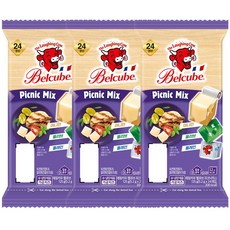 래핑카우 벨큐브 24큐브 125g 피크닉믹스 3개