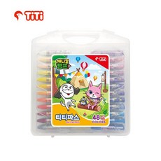 티티 애니멀캠프 크레파스 티티파스, 2개, 48색
