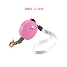 자동 가죽끈 작은 강아지 고양이 중형 개폐식 견인 로프 리드 애완 동물, 1개, 3. 핑크
