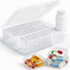 인헨스몰 약통 한달 정리 투명 케이스, 1개