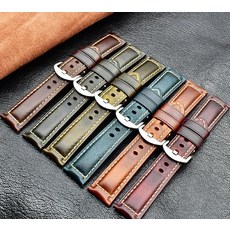 웨스턴 스타일 이태리 천연 통가죽 시계줄 20mm