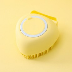 실리콘샤워볼 실리콘샤워브러쉬 샤워퍼프, 옐로우, 옐로우, 1개