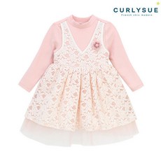[국내매장 정품] CURLYSUE [12 18일 단독혜택] [컬리수] 기모포일 레이스원피스 CNW1GAOP06 627753