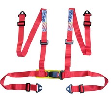 레이싱벨트 턴버클 4점식 타카타 레이싱 카시트 녹색 버클, C. 빨간색 인서트 2인치