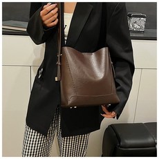 제이엠샵 DIY 가죽가방 만들기 셋트 diy 가죽공예 취미생활 만들기 가죽버킷백, 가죽버킷백 다크브라운, 1개