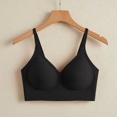 미브레 패드 일체형 편안한 후크없는 와이어리스 골프 심리스브라