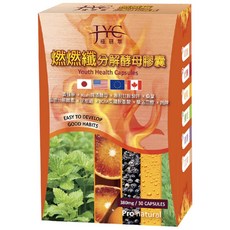 JYC 極研萃 燃燃纖分解酵母膠囊 30顆, 1箱/盒