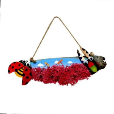 [하늘다원]스칸디아모스 곤충 통나무걸이 만들기/2매, 본상품