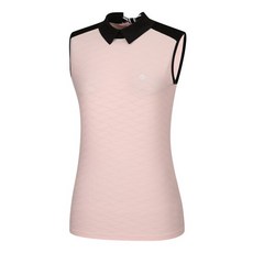 레노마골프 여성 물결 자가드 배색 뒷리본 카라 민소매 티셔츠 RWTSL6113-411 2801998