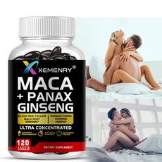 MA CA + PANAX GINSENG - 천연 항산화제 - 에너지 수준 향상 운동 지구력 및 집중력 지원, 1개, 60정
