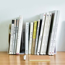 문구 데스크 북엔드 길이조절 책꽂이 스탠드, 그레이